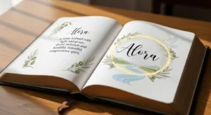 alora name meaning in bible