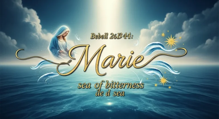 marie name meaning in bible