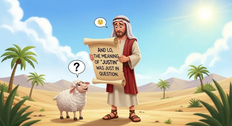 justin meaning in bible